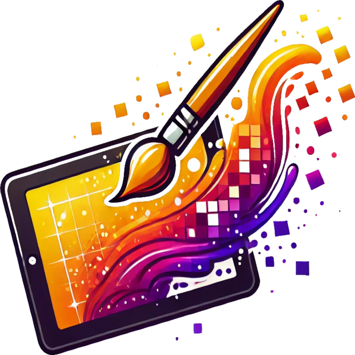 Logo firmy nadrukislupsk.pl – połączenie sztuki i nowoczesnego designu.